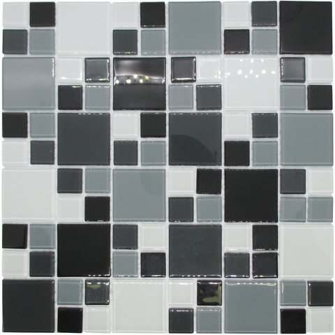 Pastilhas de Vidro 2,3 X 2,3 e 4,8 X 4,8 La Bella Griffe - Preto