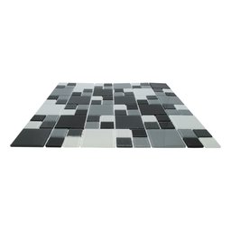Pastilha de Vidro Cristal Preta Grande 30x30cm para Cozinha - 3