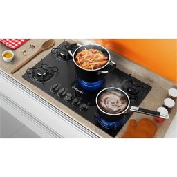 Cooktop Continental 5 Bocas Vidro Preto Bivolt Kc5Gp - 6