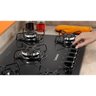 Cooktop Continental 5 Bocas Vidro Preto Bivolt Kc5Gp - 4