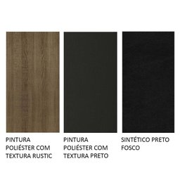 Conjunto Sala de Jantar Mesa Tampo de Vidro 6 Cadeiras Preto/rustic Heloísa Madesa - 11 Conjunto Sala de Jantar Mesa Tampo de Vidro 6 Cadeiras Preto/rustic Heloísa Madesa - 11