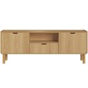 Ver imagem 2 de Rack para Sala de Estar TV 75 Polegadas 180cm Orgânico Nordic A03 Hanover Roble - Lyam Decor