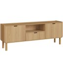 Ver mais imagens de Rack para Sala de Estar TV 75 Polegadas 180cm Orgânico Nordic A03 Hanover Roble - Lyam Decor