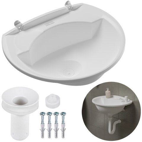 Pia Lavatório Banheiro Plástico 4L Branca | Astra