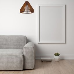 Luminária Teto tipo Pendente CONE MDF - Completa - Cor: Marrom - 2