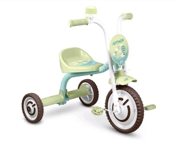 Triciclo Infantil Menina Motinha Charm Nathor Azul E Rosa Baby