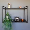 Ver imagem 5 de Prateleira em Mdf Preto com Aros em Metalon