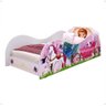 Cama Solteiro Simples Montessoriana Mdf Lateral Proteção Quarto Juvenil Menina Princesa Bella - Rpm - 1