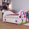 Cama Solteiro Simples Montessoriana Mdf Lateral Proteção Quarto Juvenil Menina Princesa Bella - Rpm - 3