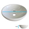 Cuba de Apoio Branca Redonda Pequena 29x10cm Banheiro Lavabo - 2