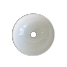 Cuba de Apoio Branca Redonda Pequena 29x10cm Banheiro Lavabo - 4
