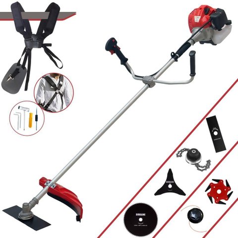 Roçadeira Multifuncional Anmax Cg520p À Gasolina 52cc 2,2hp 10.000rpm C/ 6 Opções de Corte