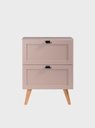 Ver imagem 2 de Gabinete para Banheiro com Tampo 60cm Retro Mdf Rosa Milano - On Móveis