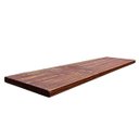 Ver imagem 1 de Prateleira De Madeira Maciça Suporte Embutido Suspensa 1MT:IPÊ