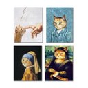 Ver imagem 4 de Kit Quadros Decorativos Pinturas Famosas Gatos