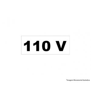 Placa Sinal.pvc 03,5x1,5cm 110v 16pcs Ref2473