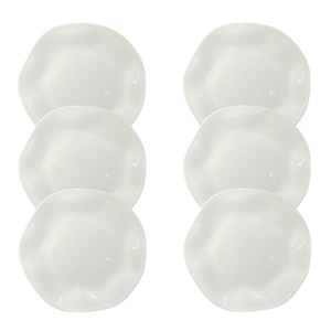 Kit Prato Raso Ryo Porcelana Branca – 6 Peças