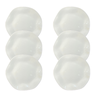 Kit Prato Raso Ryo Porcelana Branca – 6 Peças - 1