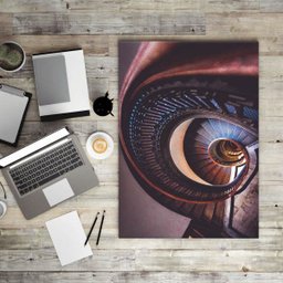 Quadro Decorativo Escada Caracol Abstrato - 2