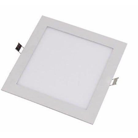 Kit 7 Painel Plafon LED Embutir Quadrado 22 x 22cm 18W 6500K Branco Frio Avant - 1