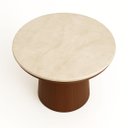 Ver imagem 2 de Mesa de Jantar 140 Cm Base Cilíndrica e Tampo Duplo Quartzito Taj Mahal & Nogueira