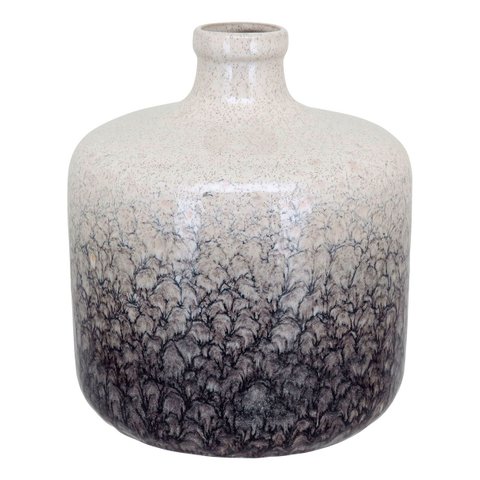 Vaso Decorativo Enfeite Casa Cerâmica 20x17x17cm Azul