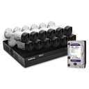 Ver imagem 1 de Kit 12 Câmeras de Segurança Intelbras Full Hd 1080p com Dvr Mhdx 1216 1080p com Hd 2tb Purple