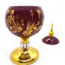 Turíbulo Incensário de Mesa em Metal Vermelho e Dourado - 2