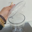 Ver imagem 7 de Potiche Decorativo de Vidro Transparente 33x14x14cm Tampa Enfeite Sala Mesa