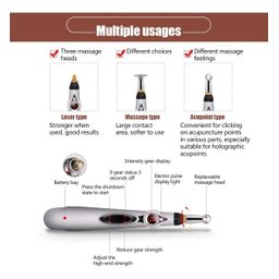 Caneta Eletrônica Meridiano Acupuntura Pontos Meridional - 5