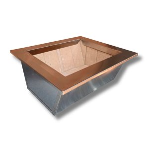 Braseiro de Bancada Duplo 50x40 com Manta Térmica Borda Inox
