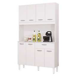 Cozinha Kit Cassia 8 Portas Branco - Poquema - 1