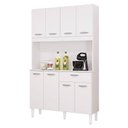 Ver imagem 1 de Cozinha Kit Cassia 8 Portas Branco - Poquema