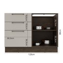Ver imagem 4 de Balcão para Cozinha 3 Gavetas e 1 Porta 120cm sem Tampo Lisboa