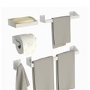 Ver mais imagens de Kit Acessórios Para Banheiro Branco 5 Peças Master Slim DF
