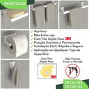 Ver imagem 2 de Kit Acessórios Para Banheiro Branco 5 Peças Master Slim DF