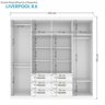 Guarda-Roupa Casal 8 Portas 6 Gavetas Liverpool Santos Andira - 4