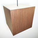 Ver imagem 5 de Luminária Pendente de Teto MDF Lâmina Madeira Rústica Imbuia