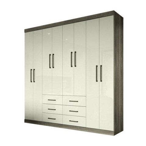 Guarda-Roupa Casal 8 Portas 6 Gavetas Liverpool Santos Andira
