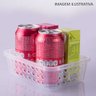 Conjunto com 6 cestinhas organizadoras 18,7cm Transparente - 3