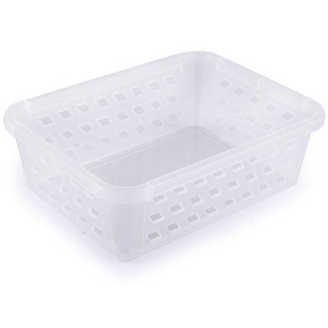 Conjunto com 6 cestinhas organizadoras 18,7cm Transparente - 2
