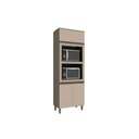 Ver imagem 1 de Torre Quente de Cozinha Paneleiro Connect C/2 Fornos e 3 Portas C/1basculante 71x220cm Duna/cristal