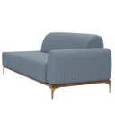 Ver imagem 4 de Sofá Molino 3 Lugares 210cm C/mesa Auxiliar Direito Pés Ouro.f Bouclé Azul Claro - Nexta Casa