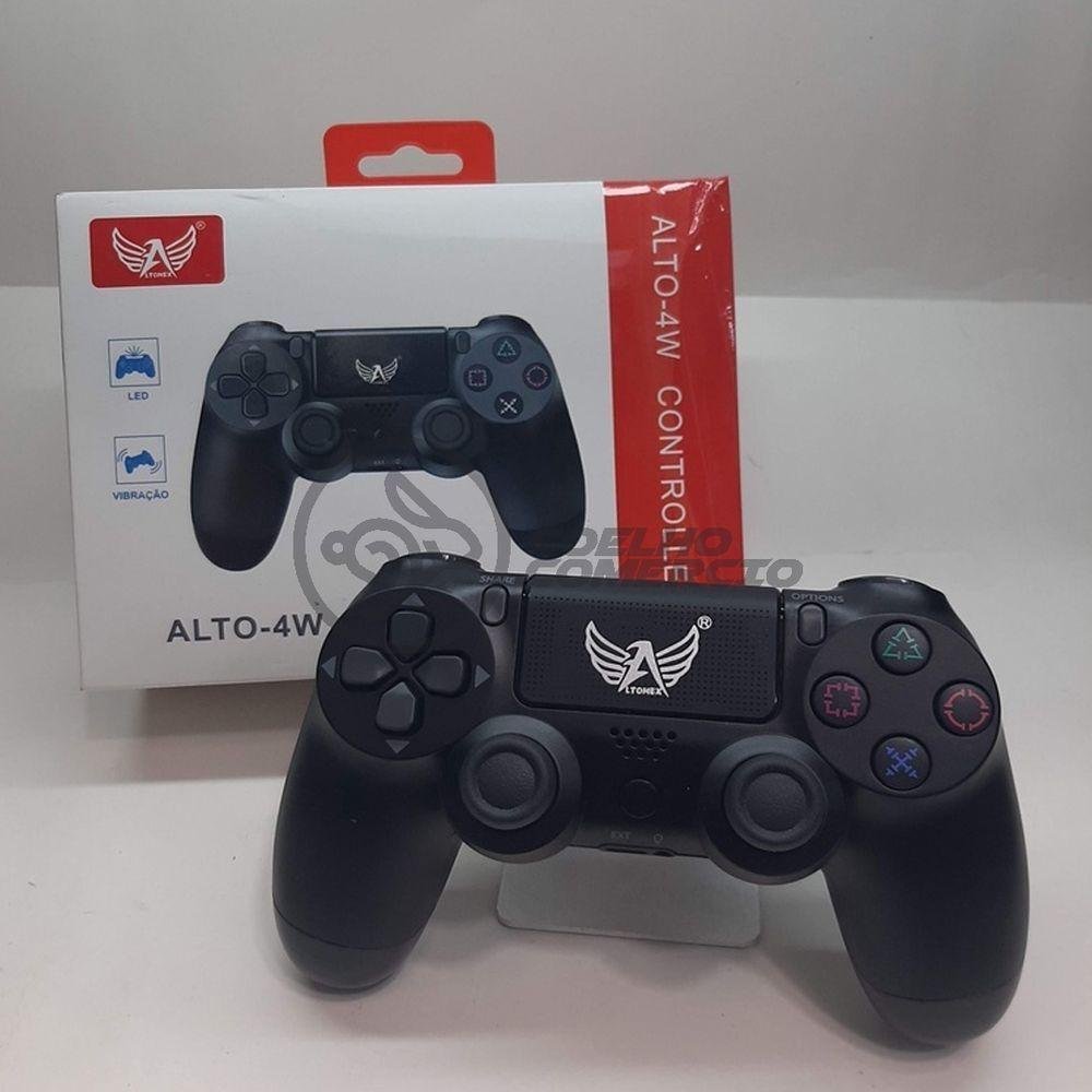 Controle Compativel Playstation Ps4 Bluetooth Preto MadeiraMadeira