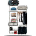 Ver imagem 1 de Roupeiro Closet Modulado Aramado Caixas Organizadoras 1,30m - Branco