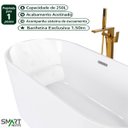 Ver mais imagens de Kit Banheira Freestanding Venezza 1.50m C/misturador Dourado