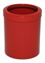 Ver imagem 1 de 04 Un. Lixeira em Plástico com Aro 12 Litros Home ou Office Cor:vermelho