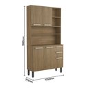 Ver imagem 2 de Cozinha Compacta 5 Portas 2 Gavetas Dakar Samba Bertolini