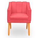 Ver imagem 6 de Kit com 2 Poltronas Cadeira para Sala Confortável e Moderna Mila Suede:rosa