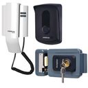 Ver imagem 1 de Kit 1 Porteiro Interfone Ipr8010 + 1 Fechadura Fx1500 Cinza Intelbras Ipr 8010 Fx 1500